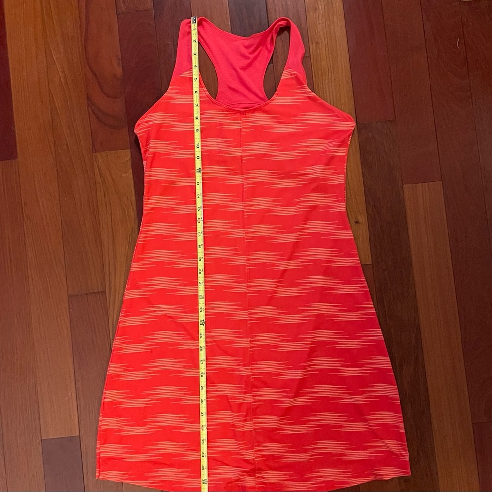 Columbia Sportswear Prima Agua Dress Dress Large Red Orange Stripe - Picture 5 of 7